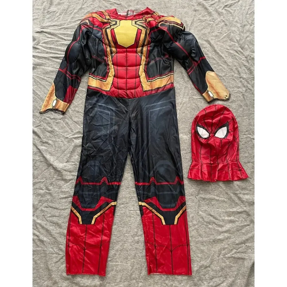 Marvel Spider Man No Way Home Kids Size M/6-7 Yrs Red Blue Costume